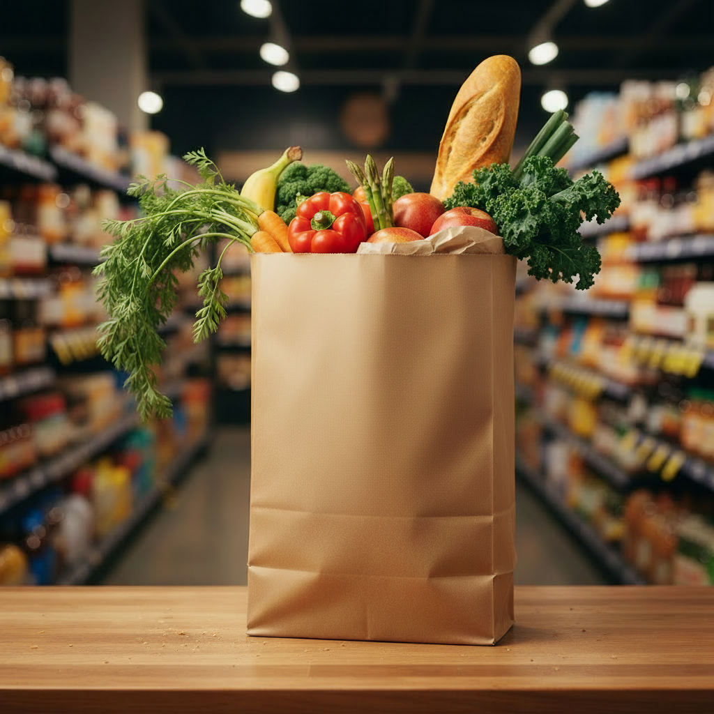 Duro Bulwark 12 lb. Extra Heavy-Duty Natural Kraft Paper Bag - 400/Bundle