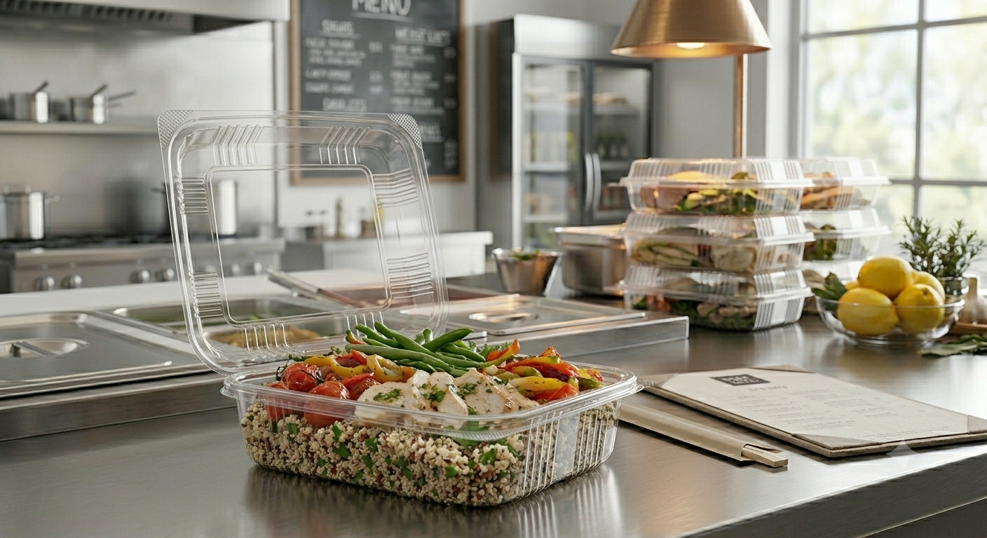 Dart StayLock Clear Hinged High Dome Oblong Container – 9 3/8" x 6 3/4" x 3 1/8" – 250/Case