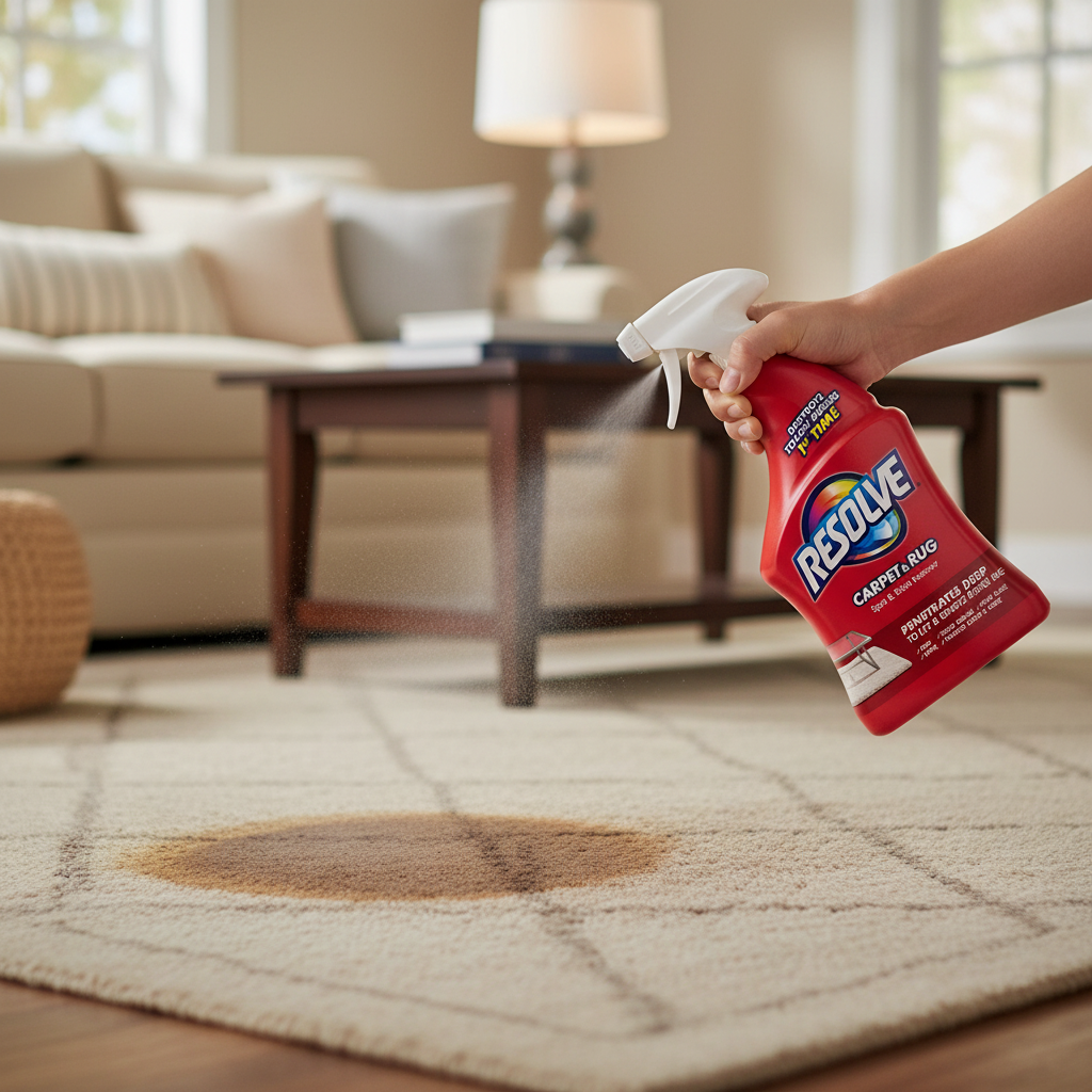 Resolve Professional Spot and Stain Carpet Cleaner, 32 oz Spray Bottle – 12/Case