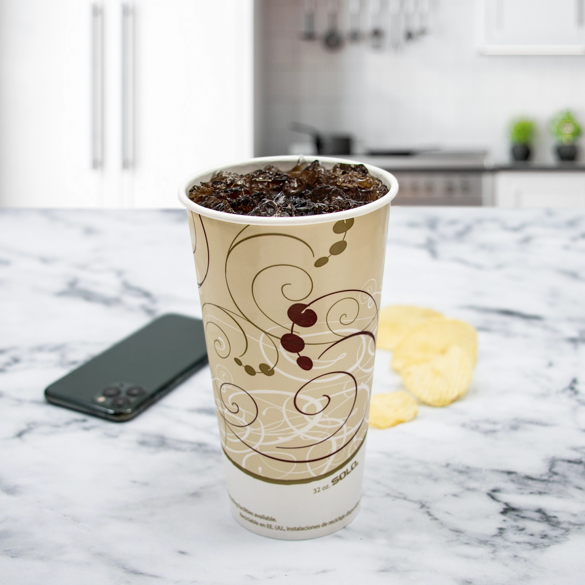 Solo Symphony DSP Double-Sided Poly Paper Cold Cup – 32 oz. – 480/Case