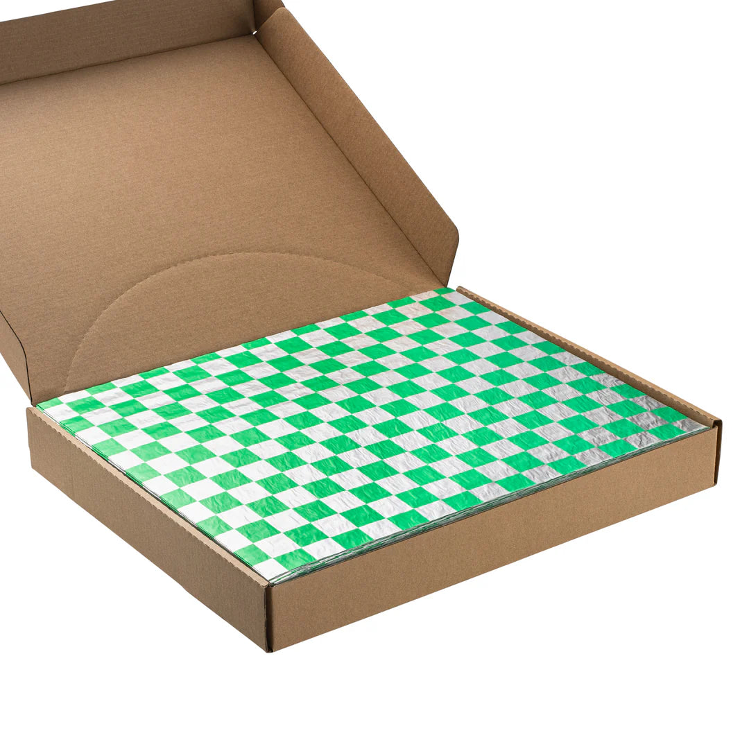 Crystalware Plain Insulated Foil Wrap Sheets, 10.5" x 13" – 2500/Case