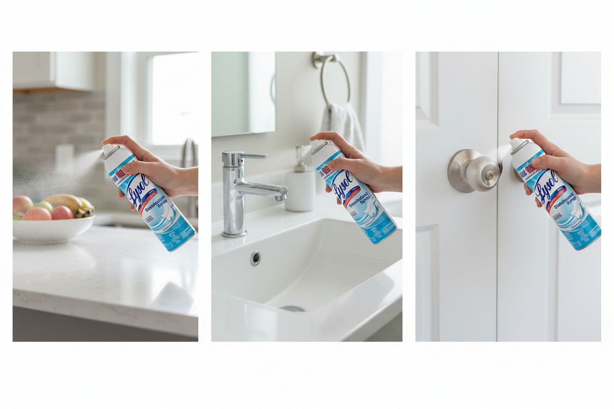 Lysol Crisp Linen Disinfectant Spray, 19 oz – 12/Case