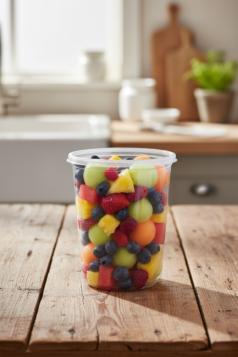 Fabri-Kal Pro-Kal 8 oz. Clear Polypropylene Deli Container – 500/Case