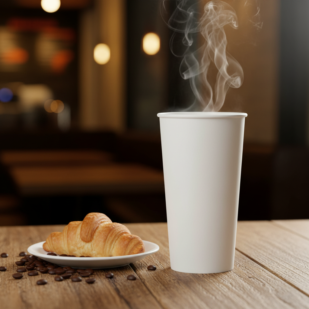 Solo White Single Wall Poly Paper Hot Cup – 24 oz. – 500/Case