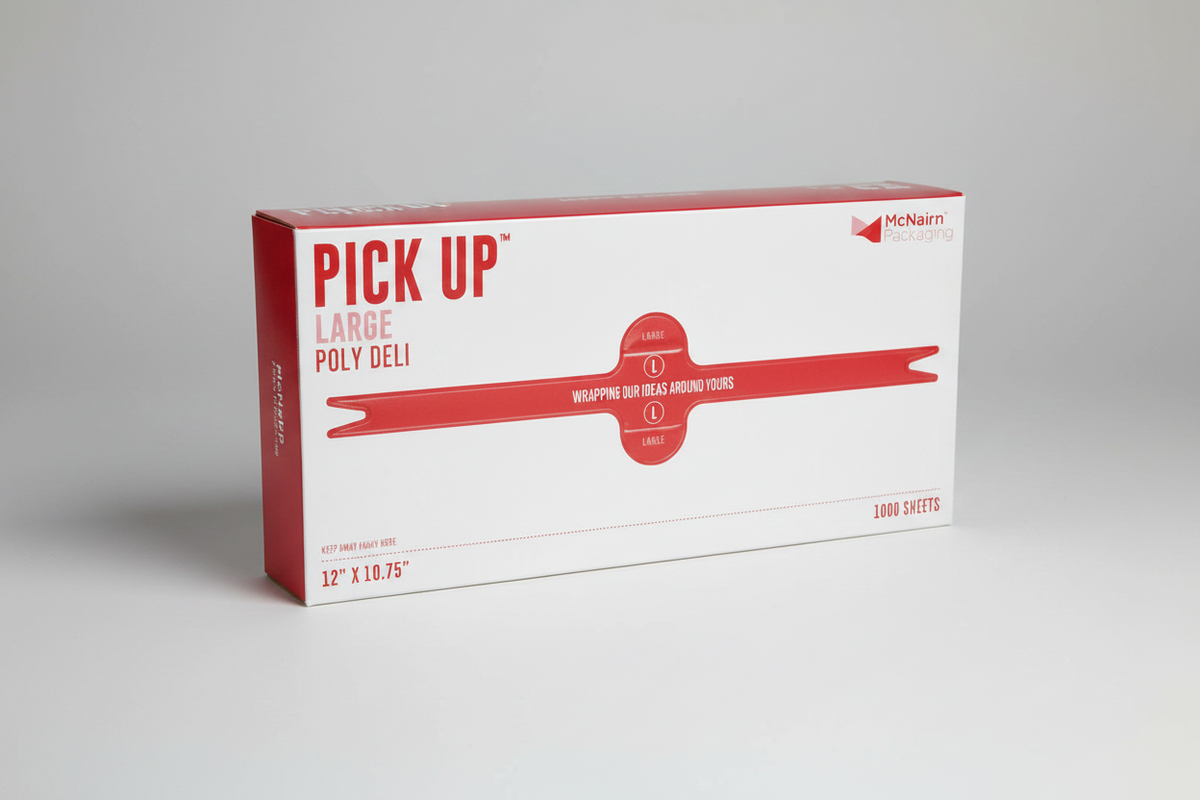McNairn Pick Up Large High Density Poly Interfolded Deli Sheets 12 x 10.75 – 10000/Case