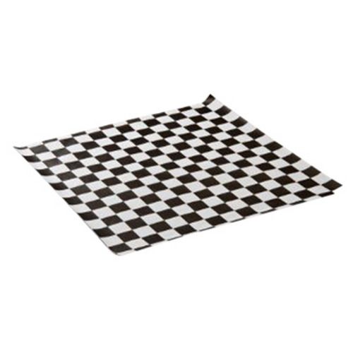 Handy Wacks Black/White Check Basket Liner Sheets 12 x 12 – 3000/Case
