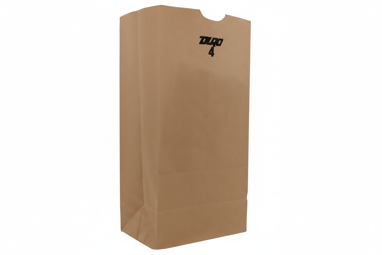 Duro 3 lb. Natural Kraft Paper Bag - 35 lb Basis Weight - 500/Bundle