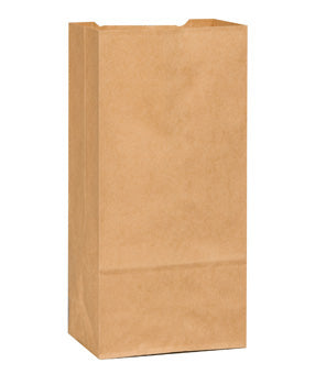 Duro 5 lb. Natural Kraft Paper Bag - 35 lb Basis Weight - 500/Bundle