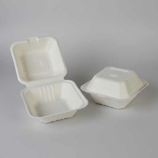 ChampWare 6" Inch Molded Fiber Clamshell – 500/Case