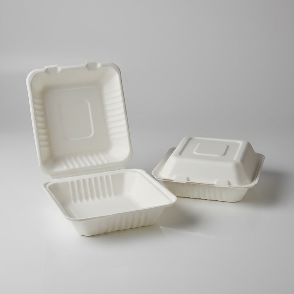 ChampWare 8" Inch Molded Fiber Clamshell – 200/Case