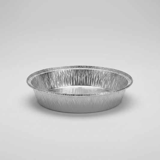 HFA Handi-Foil 7 Inch Round Aluminum Pan with Foil Board Lid - 200/Case