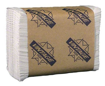 Vintage Tall Fold Dispenser Napkin White 1-Ply 6" × 13.5" 250/Sleeve 10,000/Case