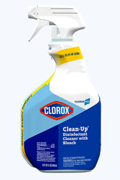 CloroxPro Clean-Up Disinfectant Cleaner with Bleach 32 oz RTU Spray – 9/Case