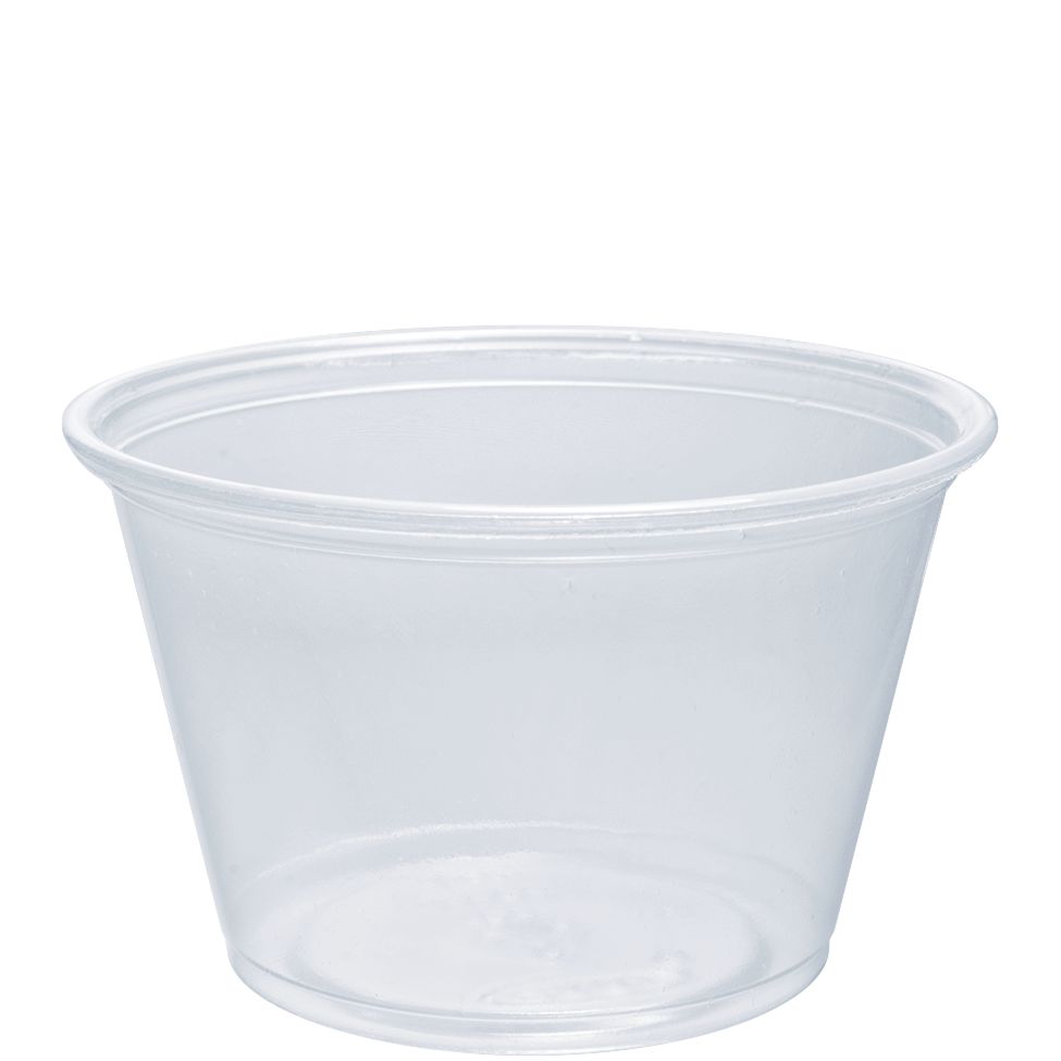 Dart Conex Complements 4 oz. Clear Polypropylene Portion Cup – Soufflé & Condiment Container - 2,500/Case