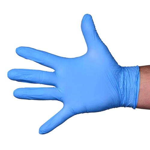 INDIVIDUAL Blue Nitrile Examination Glove Large 4 Mil Powder Free Food Safe - 1,000/Case