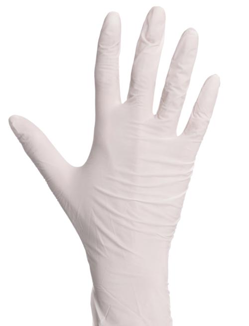 Individual Latex Powder-Free Glove Large White 4 Mil Food Safe 1,000/Case