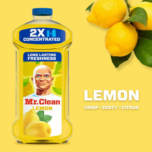 Mr. Clean Lemon Scent Concentrated Multi-Surface Cleaner 64 oz – 4/Case