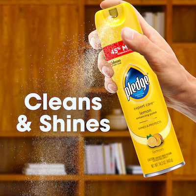 Pledge Lemon Scent Multi Surface Furniture Polish – 6/Case