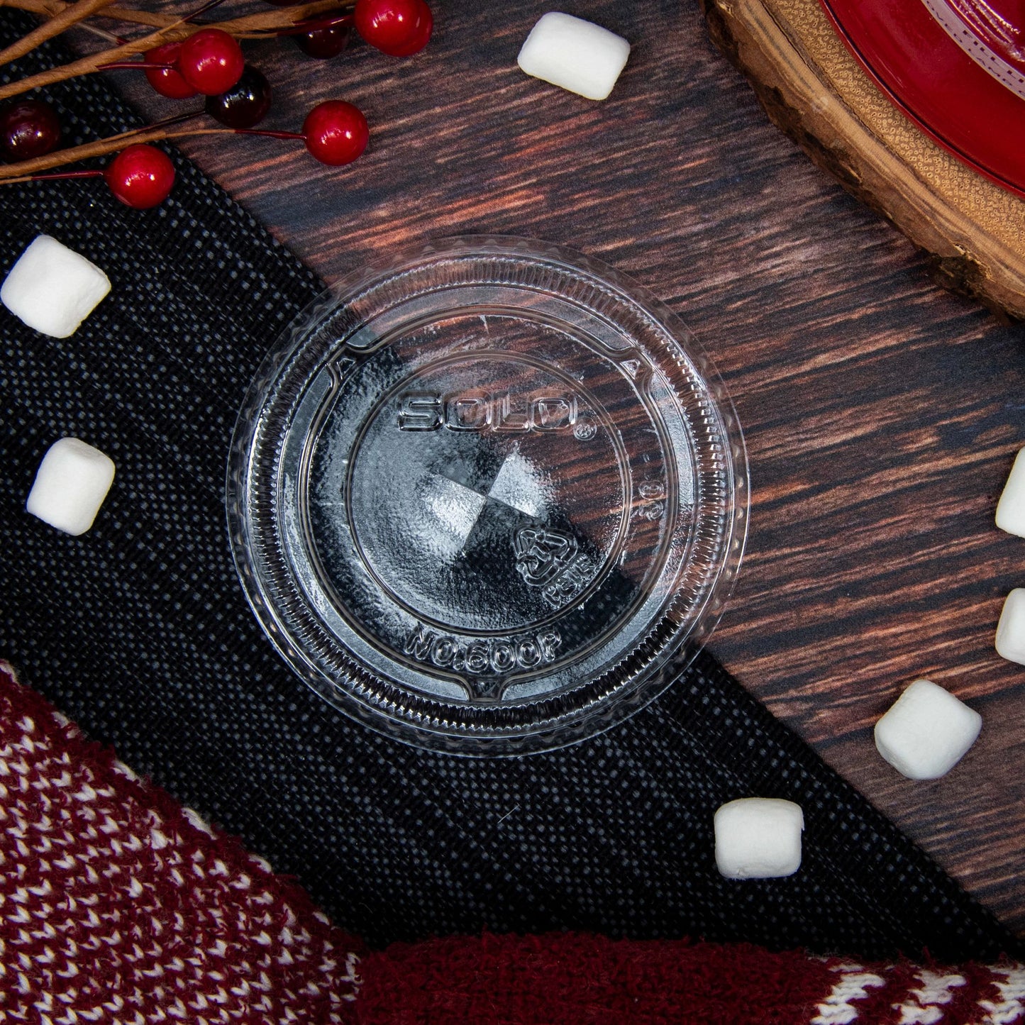 Solo Traveler Plastic Hot Cup Lid – Fits 10–24 oz. Hot Cups - 1,000/Case