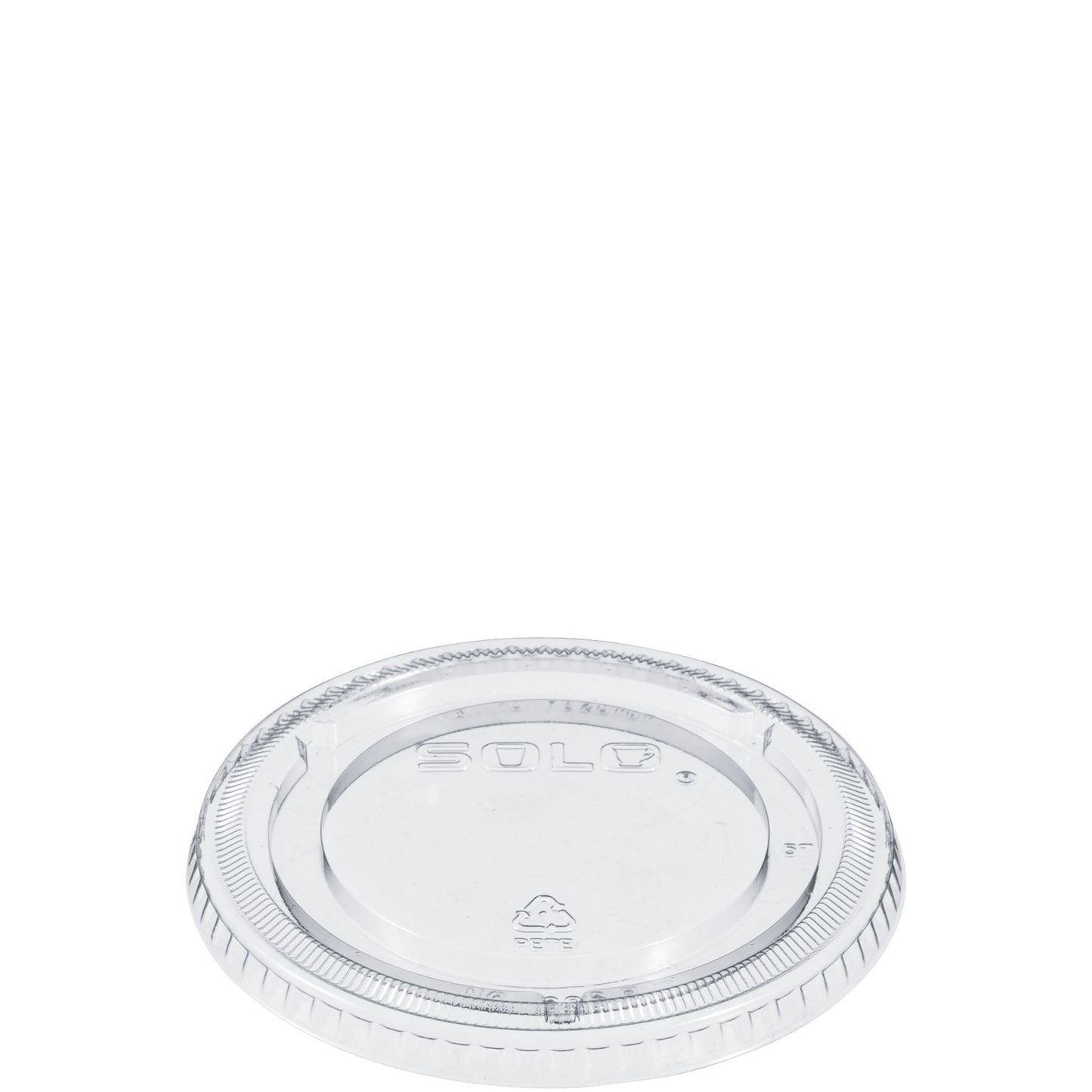 Solo PET Plastic Flat Lid with Straw Slot – Clear Lid for Cold Cups - 1,000/Case