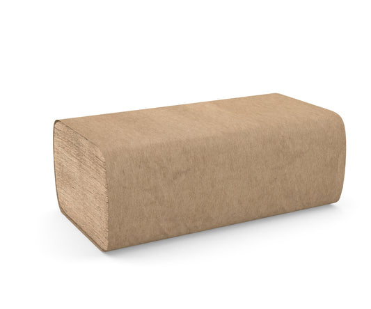 Cascades PRO Select Singlefold Paper Towel Natural Kraft 1-Ply 9" × 9.45" 250 Sheets 16 Packs/Case