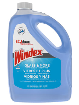 Windex Glass & More Multi Surface Cleaner Refill, 1 Gal – 4/Case