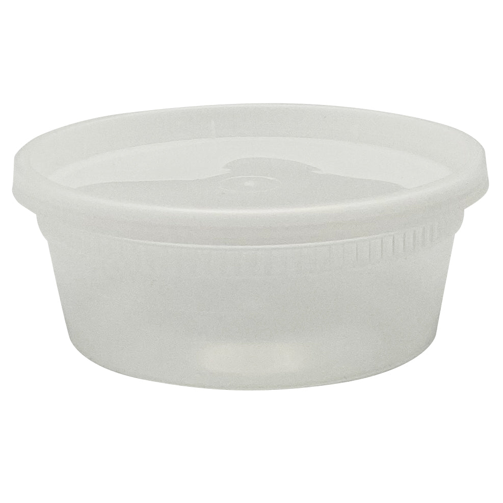 Empress 8 oz. Clear Heavy Duty Deli Container Combo Pack - 240/Case