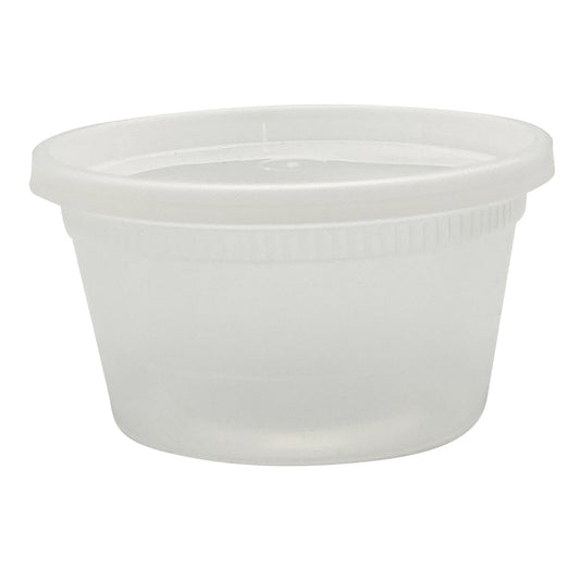 Empress 12 oz. Clear Heavy-Duty Deli Container Combo Pack – 240/Case