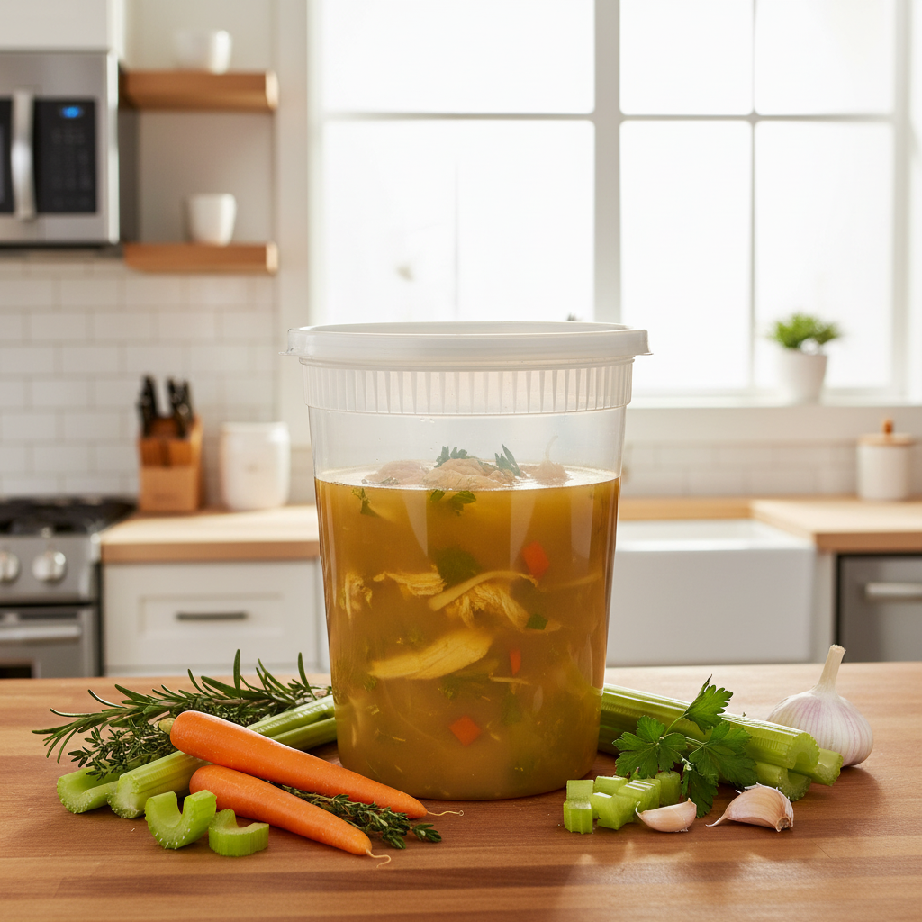 Empress 32 oz. Clear Heavy-Duty Deli Container Combo Pack – 240/Case