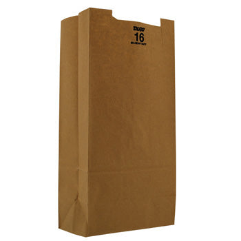 Duro Bulwark 16 lb. Extra Heavy-Duty Natural Kraft Paper Bag - 400/Bundle