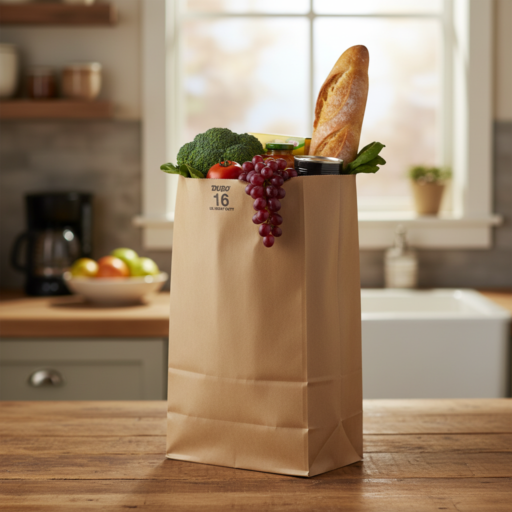 Duro Bulwark 16 lb. Extra Heavy-Duty Natural Kraft Paper Bag - 400/Bundle