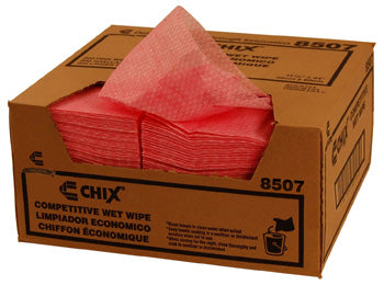 Chicopee Chix Light-Duty Foodservice Wet Wiper, Pink – 200/Case