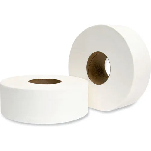 New Generation Jumbo Roll Bath Tissue White 2-Ply 9" Diameter Septic Safe 12 Rolls/Case
