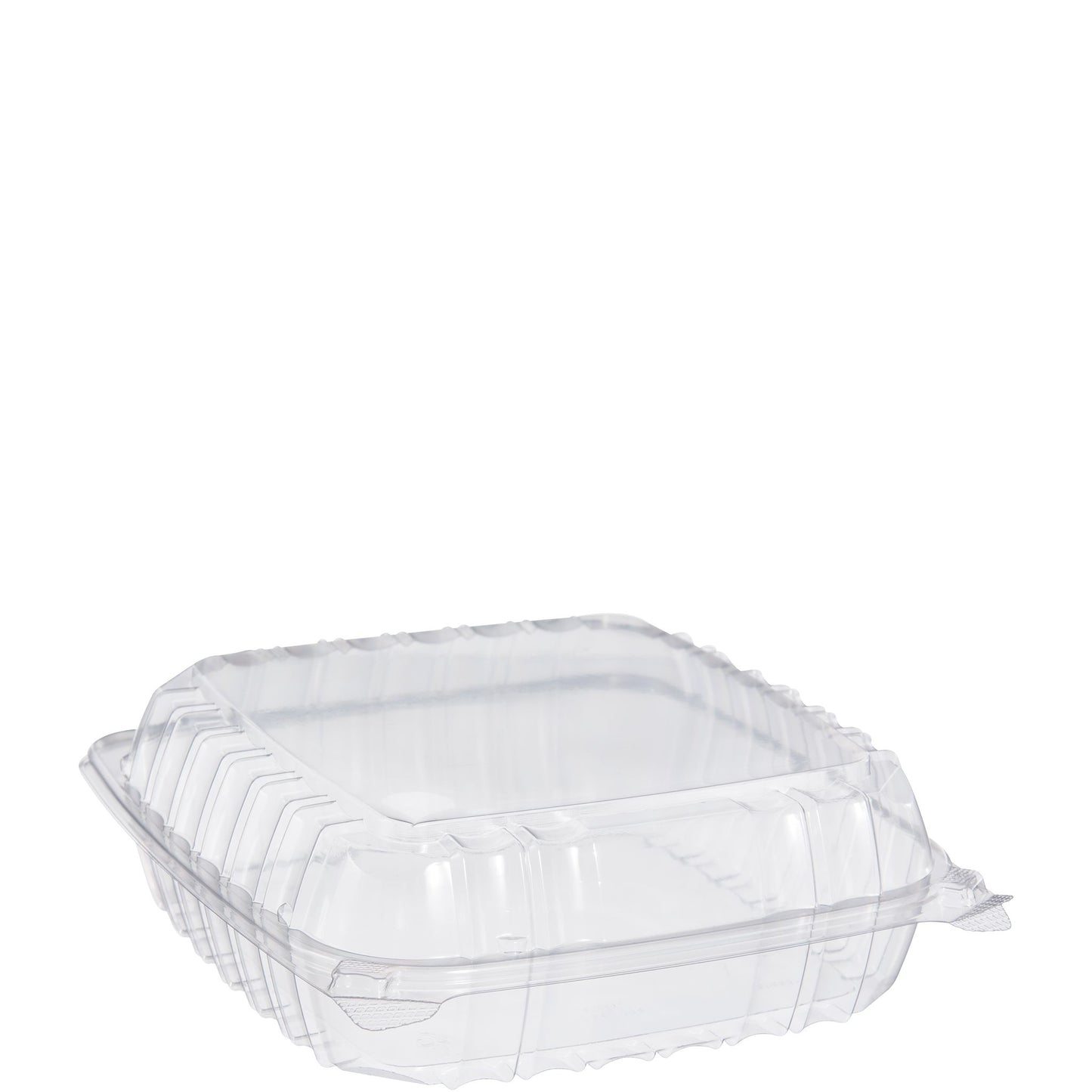 Dart ClearSeal Clear OPS Hinged Lid Container 1-Compartment 8 7/8" × 9 3/8" × 3" 200/Case