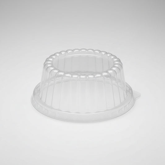 Solo Clear PET Flat Top Dome Lid for Food Containers – 6 to 10 oz. – 1,000/Case