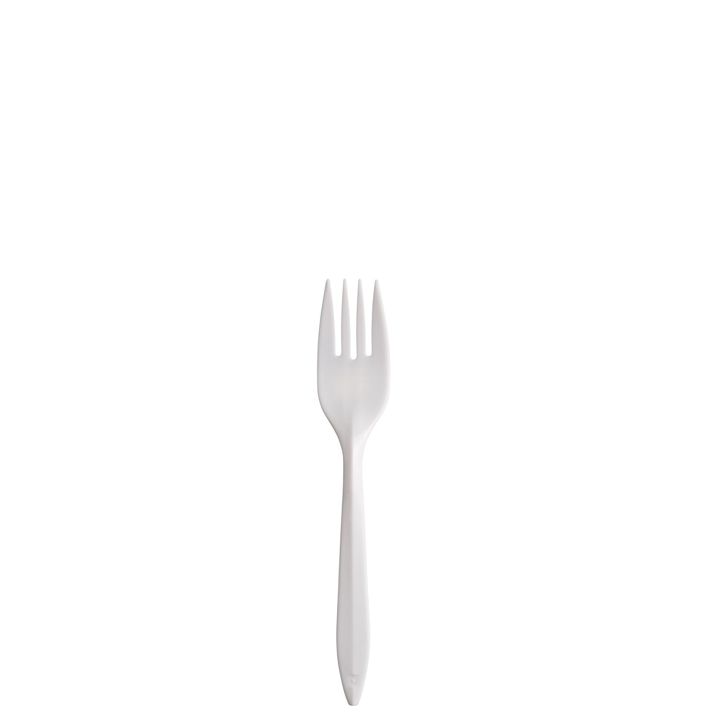 Dart Style Setter Medium Weight Polypropylene Fork White 6.1" Bulk 1,000/Case