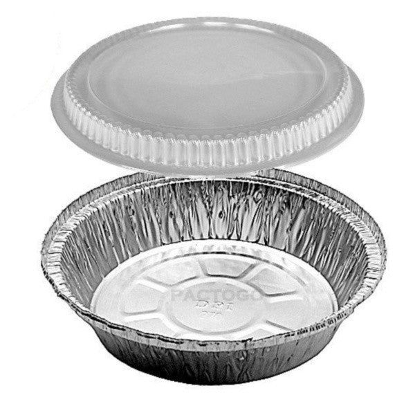 CrystalWare 7" Round Foil Pan with Clear Dome Lid Combo - 200/Case