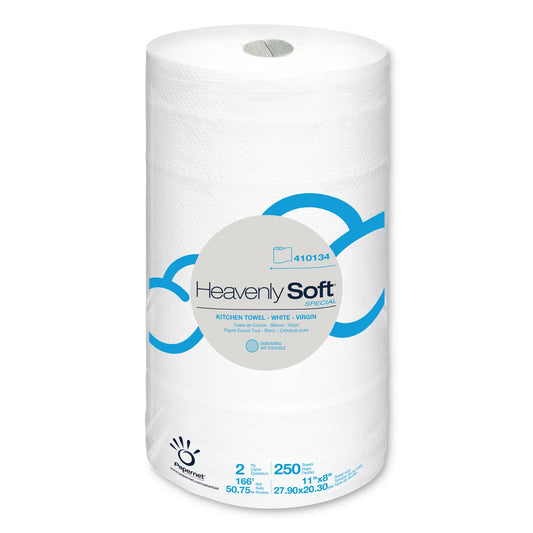 Papernet Heavenly Soft Special 2-Ply Kitchen Roll Towel – 11" × 167 ft – 12 Rolls/Case