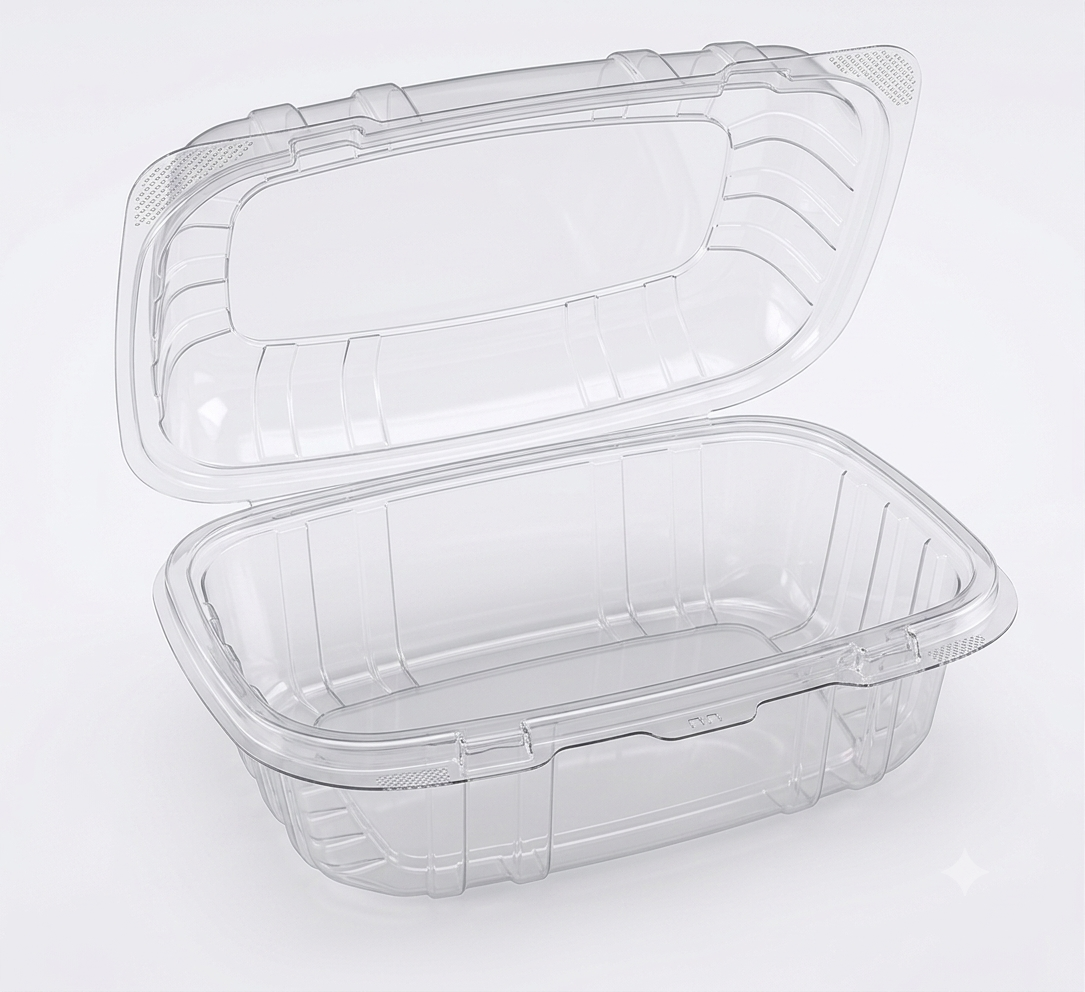 Dart ProPlanet Clear PP Microwavable Hinged Container – 9" x 6" x 3" – 300/Case