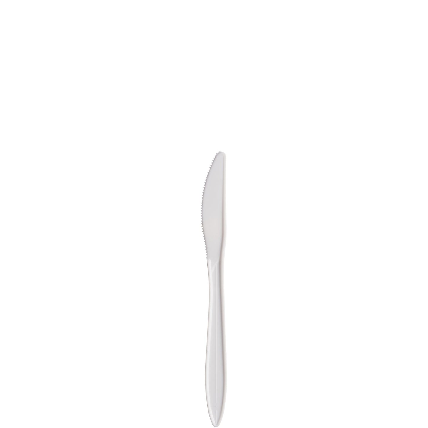 Dart Style Setter Medium Weight Polypropylene Knife White 6.5" Bulk 1,000/Case