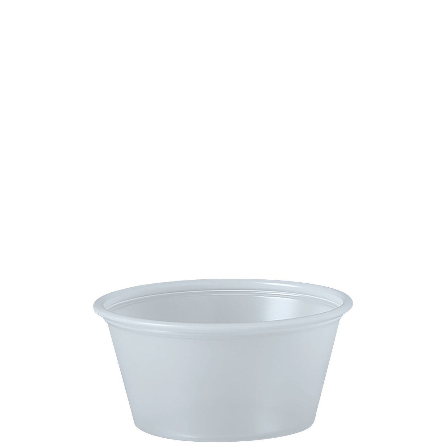 Solo 2 oz. Translucent Polystyrene Portion Cup – Soufflé & Condiment Container - 2,500/Case