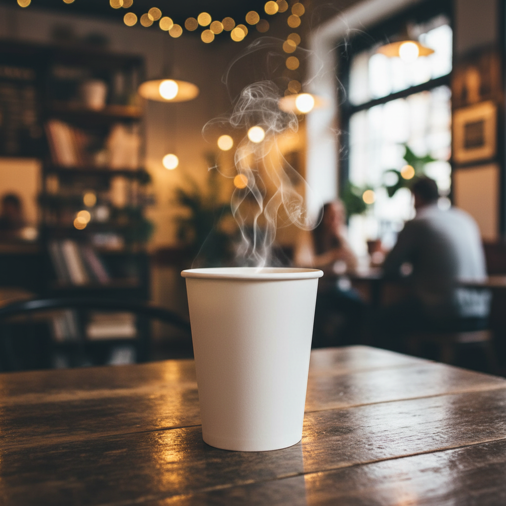 Hotpack White Single Wall Paper Hot Cup – 12 oz. – 1,000/Case