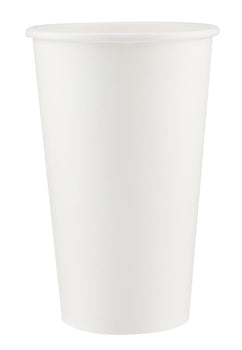 Hotpack White Single Wall Paper Hot Cup – 16 oz. – 1,000/Case