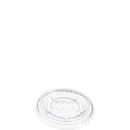 Solo Clear PET Portion Container Lid – Fits 0.5–1.25 oz. Cups - 2,500/Case