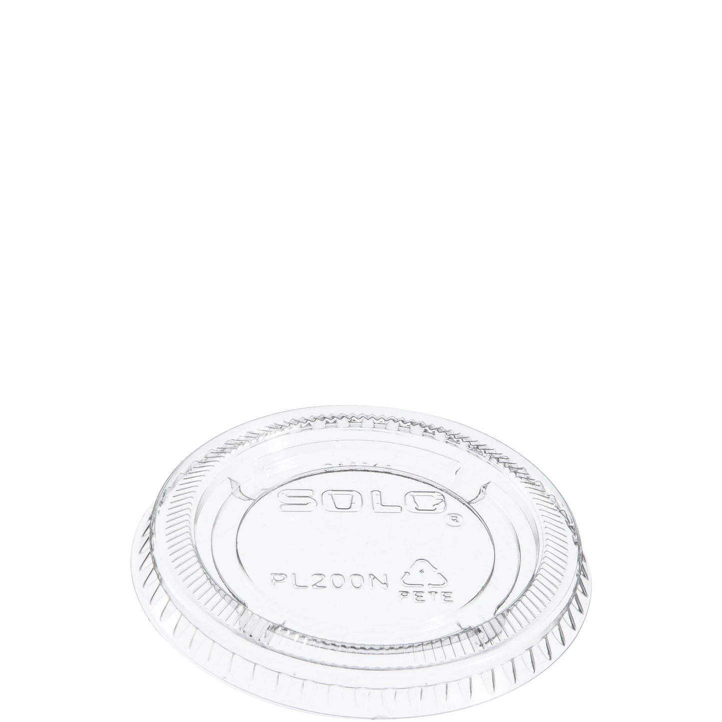 Solo Clear PET Portion Container Lid – Fits 1.5–2.5 oz. Cups - 2,500/Case