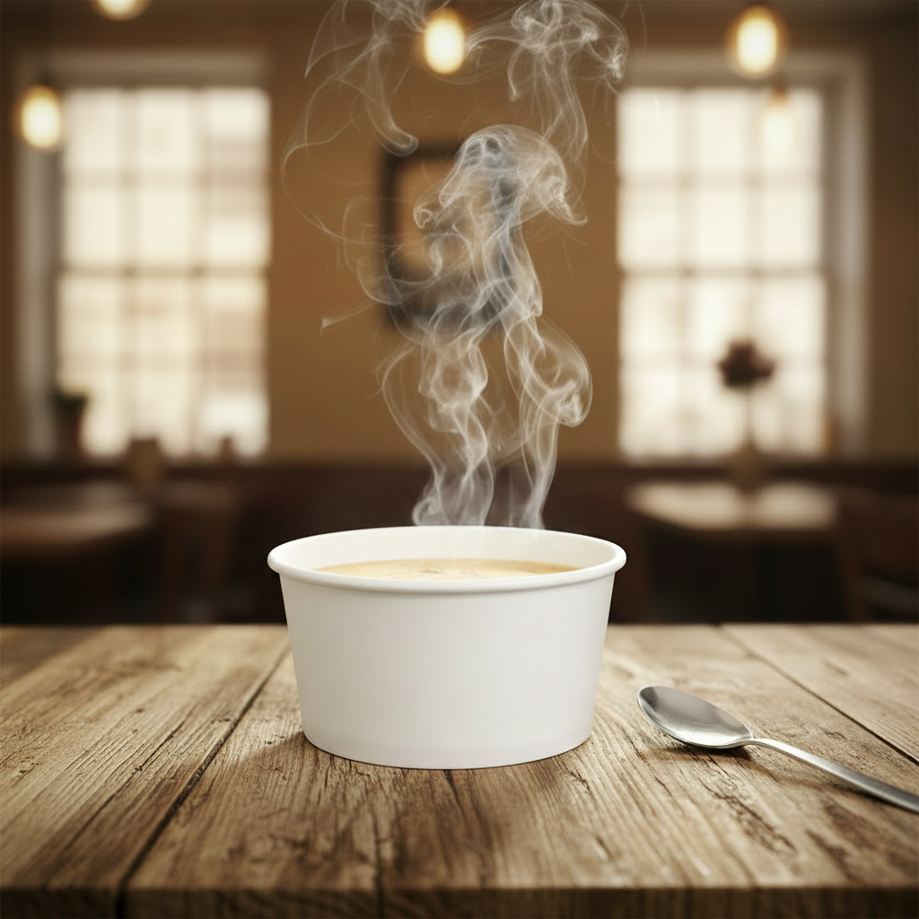 Ecopax Athena 7 oz Paper Soup Cup, White – 1000/Case