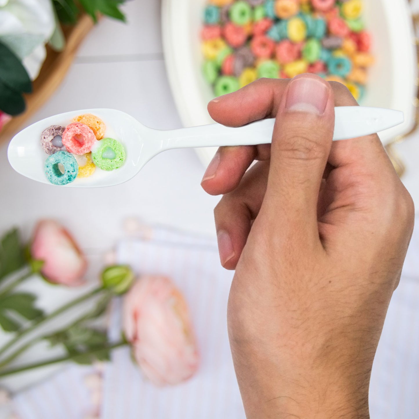 Dart Style Setter Medium Weight Polypropylene Teaspoon White 5.9" Bulk 1,000/Case