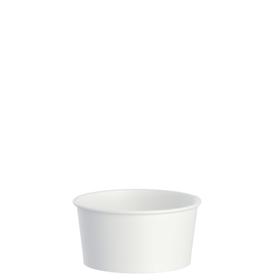 Solo 6 oz. Treated Paper Cold Cup – White/Blue Rim - 3,000/Case