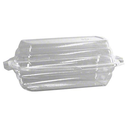Novolex Comet 12.75 oz Clear Banana Split Dish with Lid, PET Plastic – 500/Case