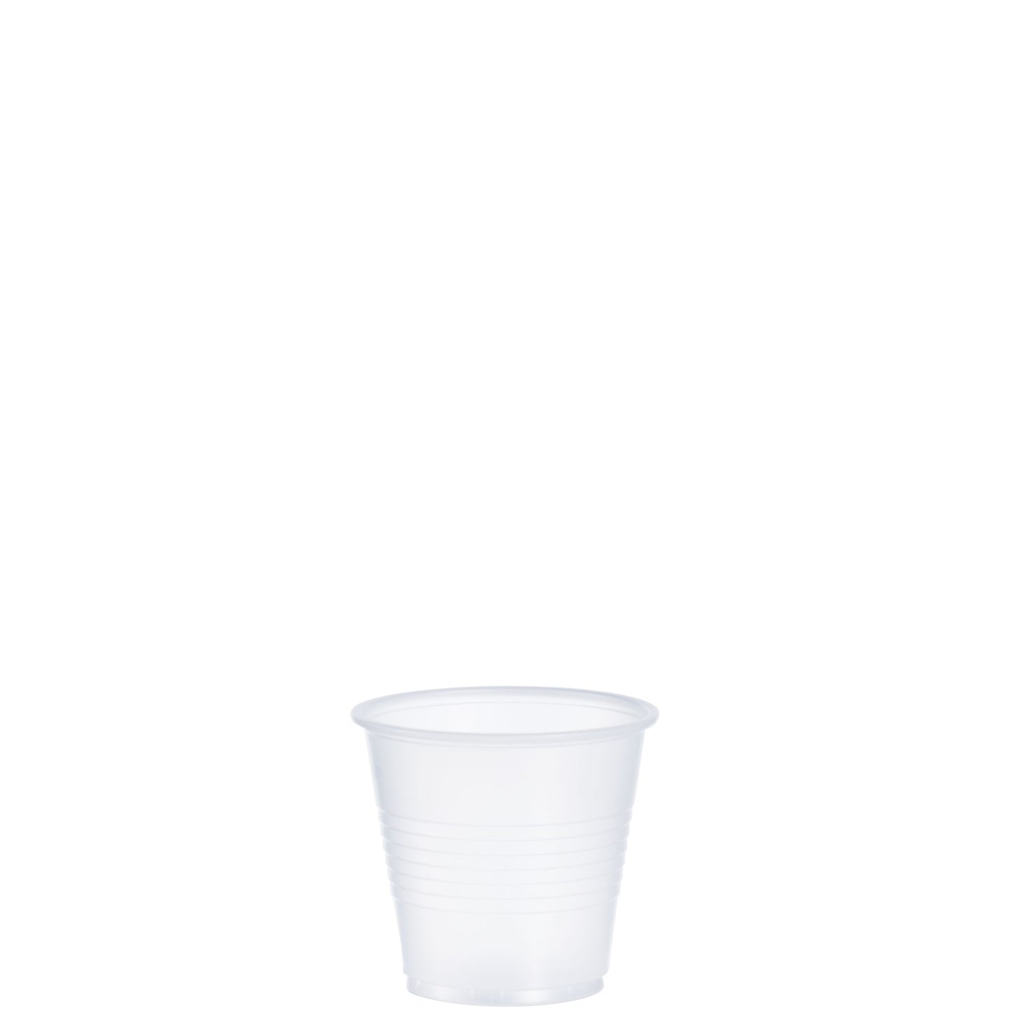 Solo Galaxy 3.5 oz. Translucent Plastic Cold Cup – Ribbed Design - 2,500/Case
